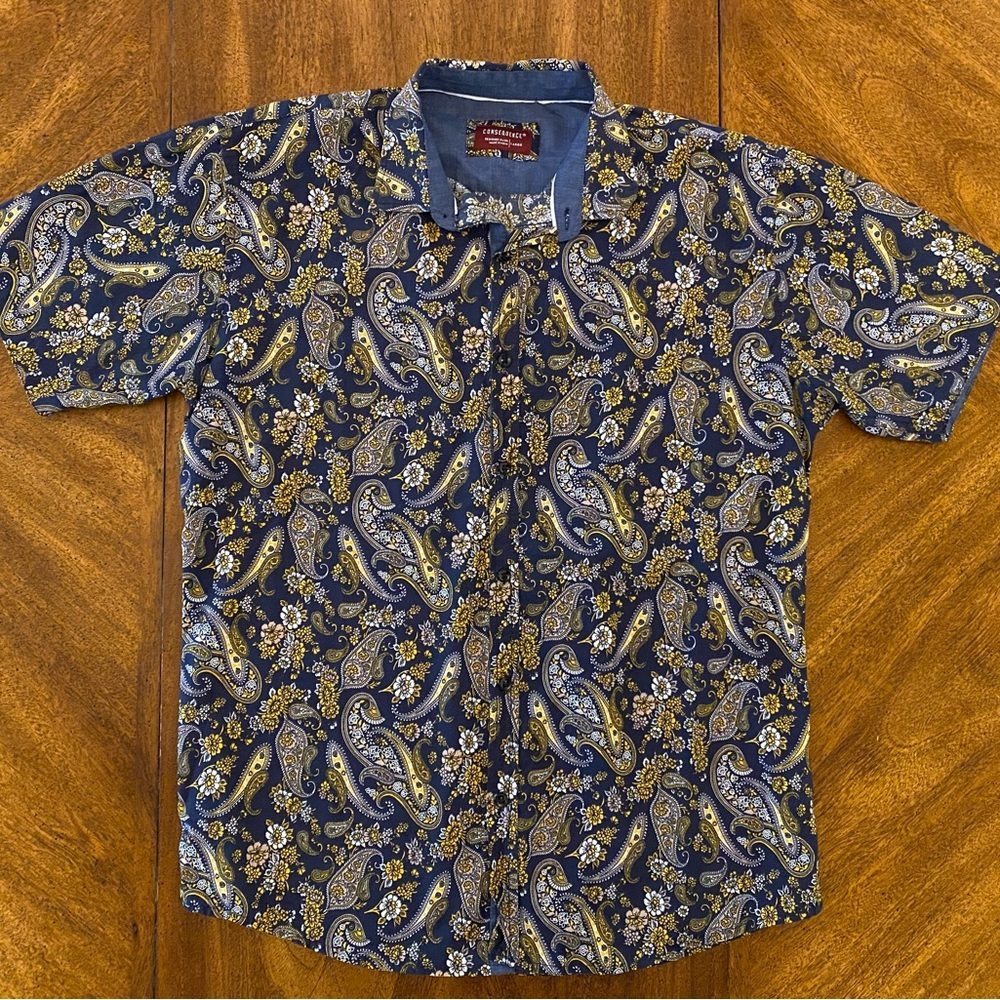 Consequence Paisley Button Down Shirt